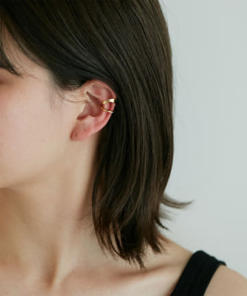 【MARIA BLACK】Ripples Earcuff/ゴールド(片耳用)