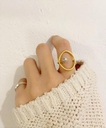 【WEB限定】メタルボール配色リング