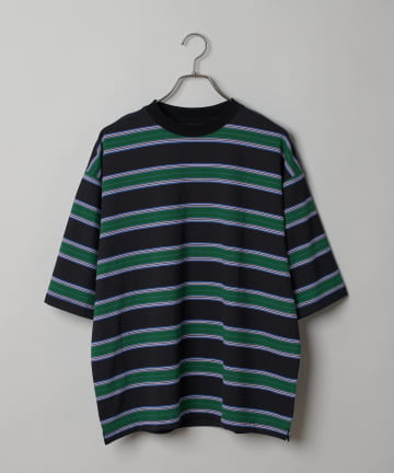 マルチボーダービッグTシャツ/ビッグシルエットTシャツ