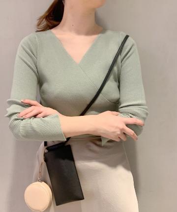 2WAYカシュクールクールニットプルオーバー