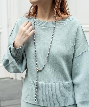 Lara Long ball necklace