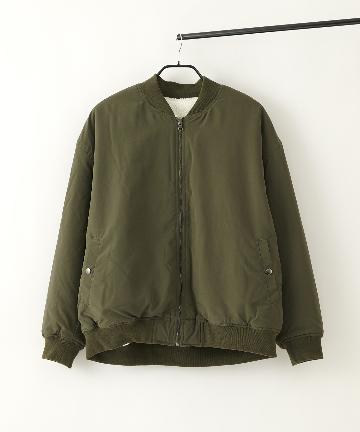 MA1×裏シャギーZIPブルゾン/リバーシブルMA-1