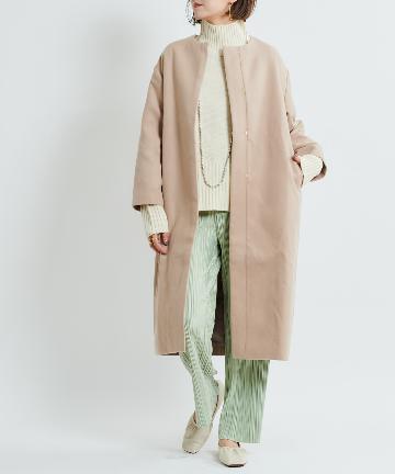 ノーカラーコート