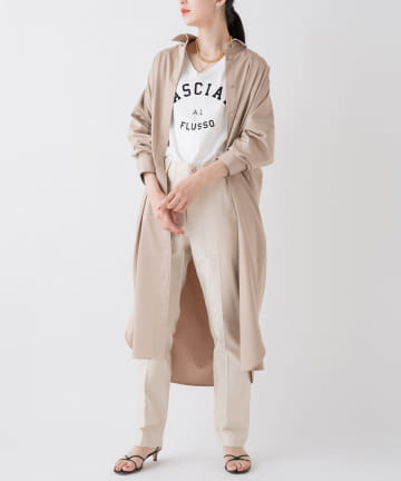 【定番人気】サテンBIGシャツワンピース