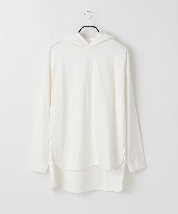 ソフトコットン前後差フード長袖Tシャツ(ユニセックス可)