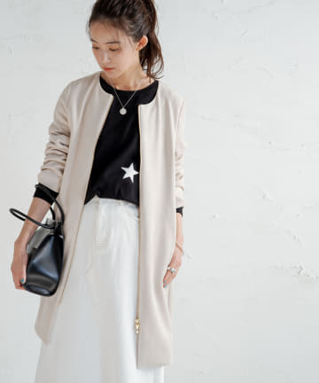 【定番人気】フェイクスエードカットコート