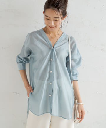 バイヤスロングブラウス