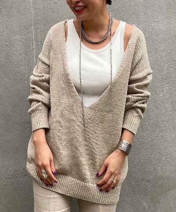 コットンVニット