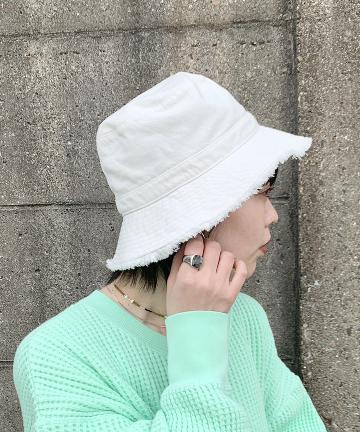 COTTON FRINGE HAT