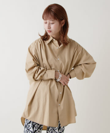 【WHIMSIC】TYPEWRITER GATHER SHIRT