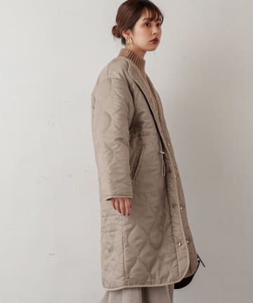 natural couture(ナチュラルクチュール) キルトボアリバーシブルコート