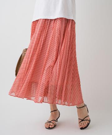 ストライププリーツスカート