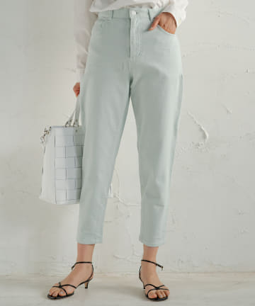 カラーツイルテーパードパンツ