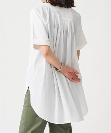 Chez toi(シェトワ) オーガニックコットンBACKピンタックチュニックプルオーバー