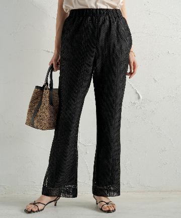 レースフレアパンツ