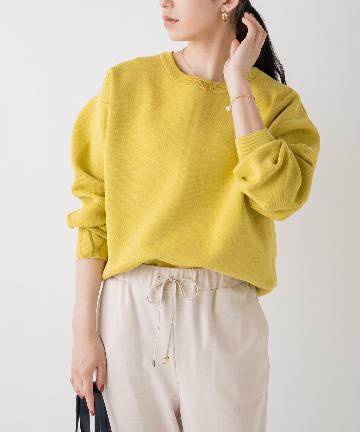 【WEB限定】バックZIPクルーニット