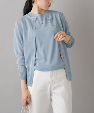 【WEB限定】リネンアンサンブルニット