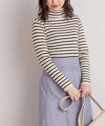 natural couture(ナチュラルクチュール) もちもちベーシックリブタートル