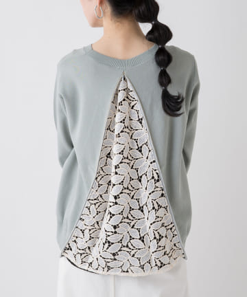 【定番人気】バックZIPニット