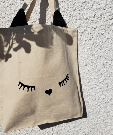 【Bag-all(バッグオール)】Cat black ear tote