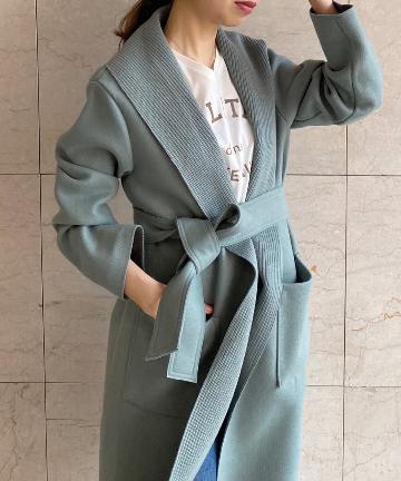 裏リブボンディングガウン