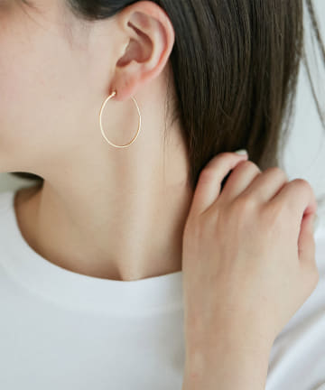 【2.718】フープピアス/M