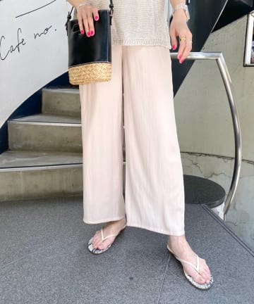 ツイルエアーワイドパンツ
