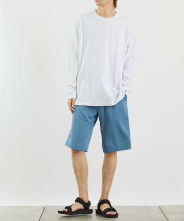 《抗菌・防臭》USAコットンポケット付長袖Tシャツ/ロンT(ユニセックス可)