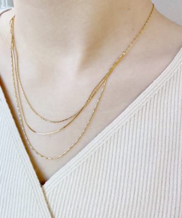 【WEB限定】3連チェーンネックレス