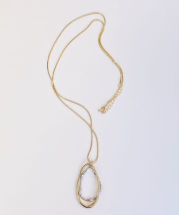 【WEB限定】メタル配色トップネックレス