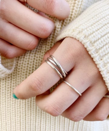 【WEB限定】レイヤードクロスリング