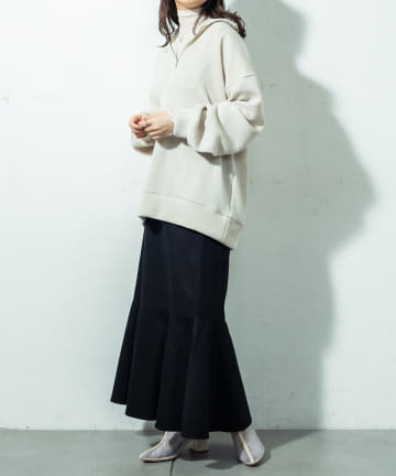 ハーフジッププルオーバー