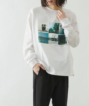 PhotoUSAコットン天竺長袖Tシャツ/フォトプリントロンT(ユニセックス可)