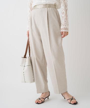 シャンブレーセミワイドパンツ