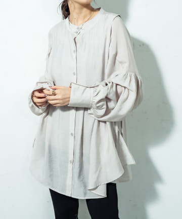 シアーレイヤードシャツ