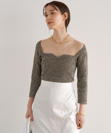 【COEL/コエル】ブラトップ付ニット