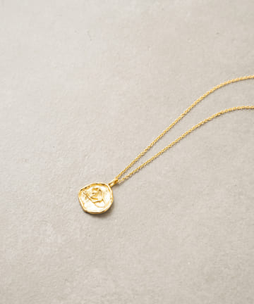 【Chibi Jewels/チビ ジュエルズ】ゴールドライオンコインネックレス
