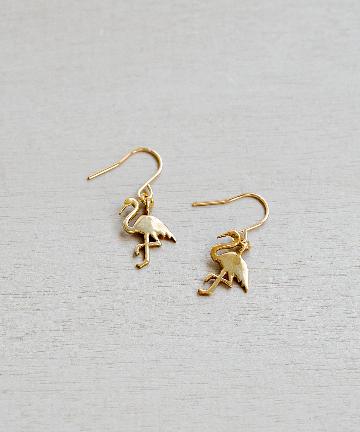 【Chibi Jewels/チビ ジュエルズ】フラミンゴピアス