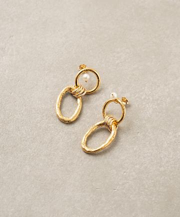 【GISEL B / ジゼル ベー】パールコンビピアス