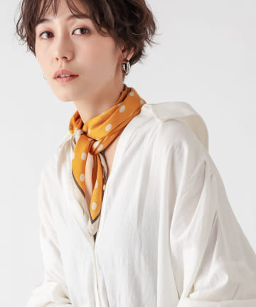 【レトロなデザインが魅力】ドット柄スカーフ