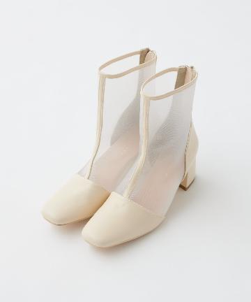 natural couture(ナチュラルクチュール) シースルーメッシュブーツ