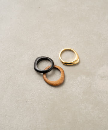 【SOKO/ソコ】SABI MIXED MATERIAL STACKED リング