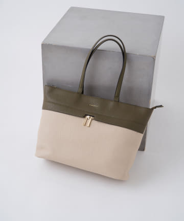 【FIORELLI/フィオレッリ】バイカラーZIPバッグ