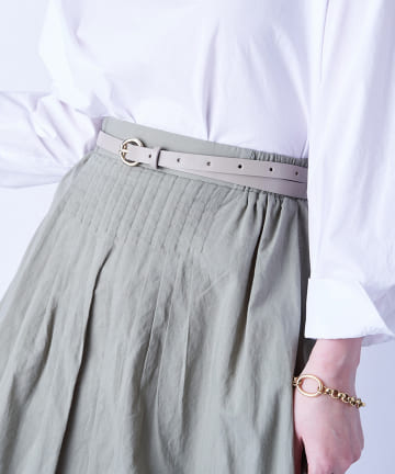 【小さめなリングバックルが丁度よい】リングベルト