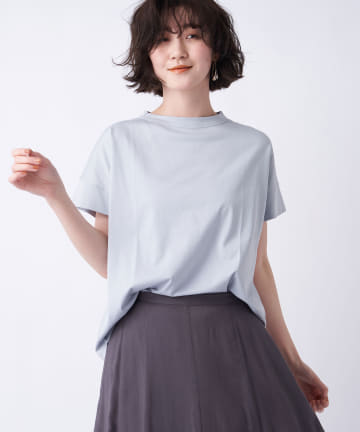 【handvaerk(ハンドバーク)】ボトルネックTシャツ