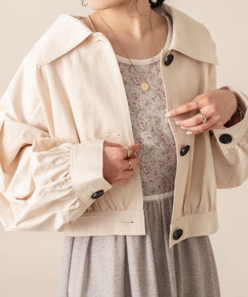 [mline] WEB限定 ショートトレンチコート