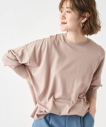 【着回ししやすいベーシックな1枚】ハイゲージポンチョニット