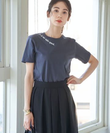 【洗える・LES PETITS BASICS】CE JE NE ロゴTシャツ