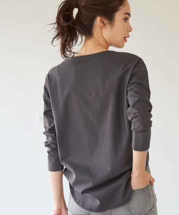 【手洗い可】サイロ天竺チュニックTシャツ