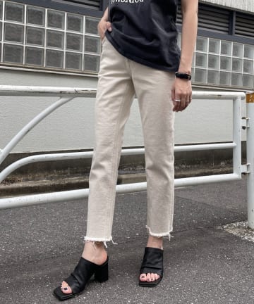 【YANUK/ヤヌーク】ハイウエストストレートデニム ANNETTE/アネット